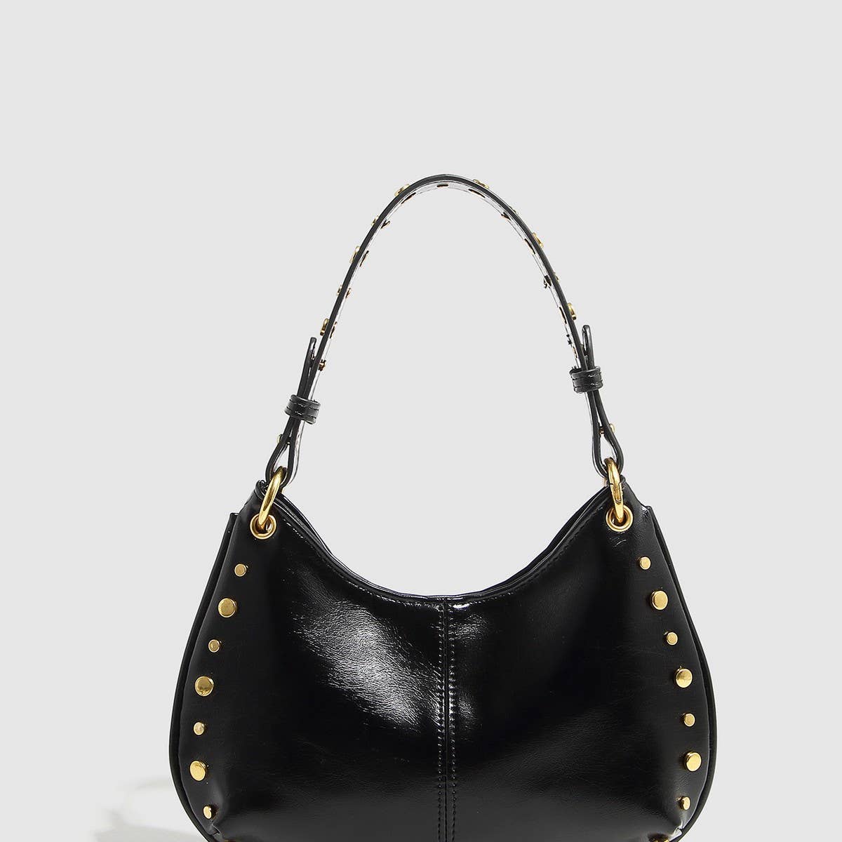 Trendy Studded Boston Shoulder & Handbag_CWAB5713
