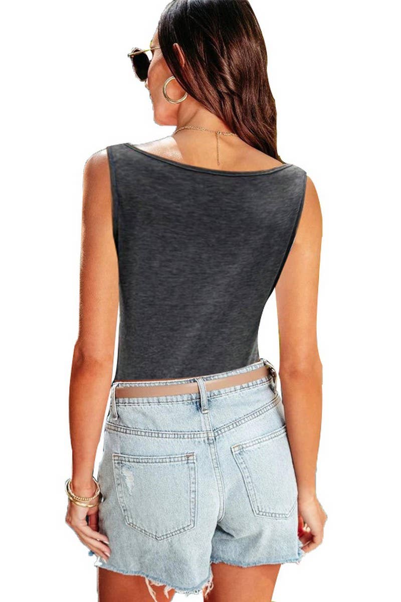 CWTTSL0259_SLEEVELESS TANK TOP MONOGRAM PRINT T-SHIRT