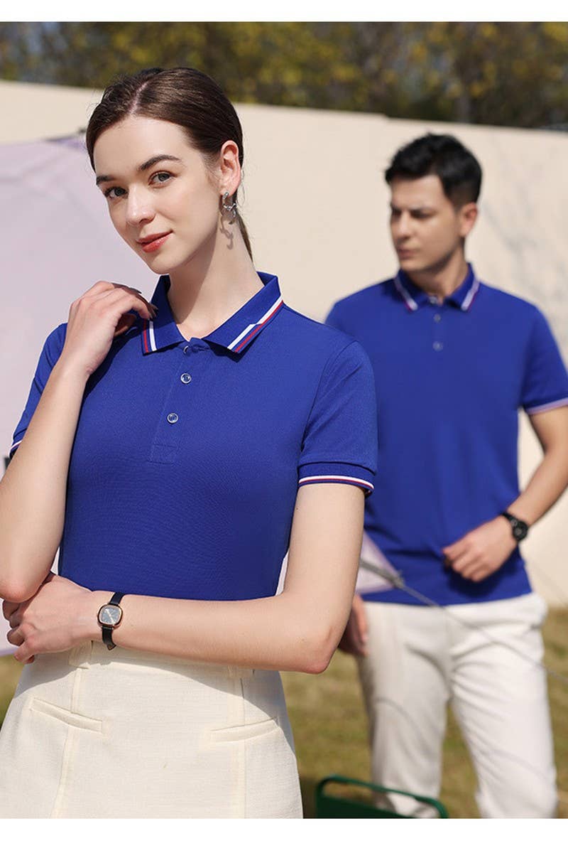 CWTBLS02418_SOLID COLOR COLLARED WORK POLO SHIRT