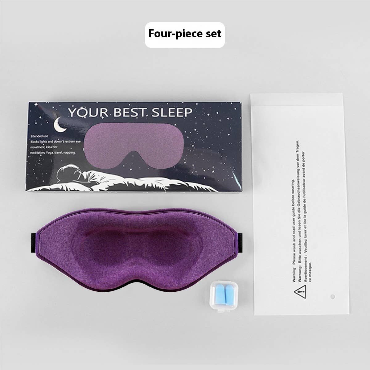3D Contoured Eye Mask, Light-Blocking & Soft_CWMM8045