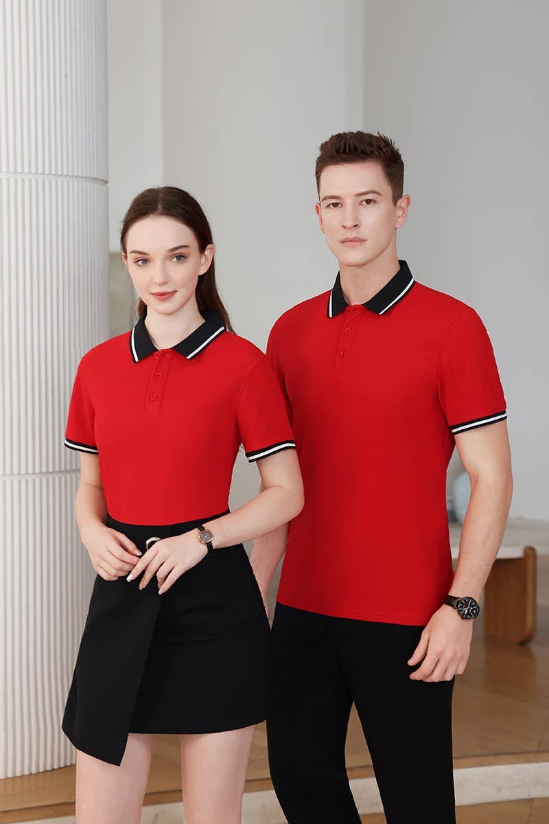 CWTBLS02423_CUSTOM COLLARED POLO WORK SHIRT