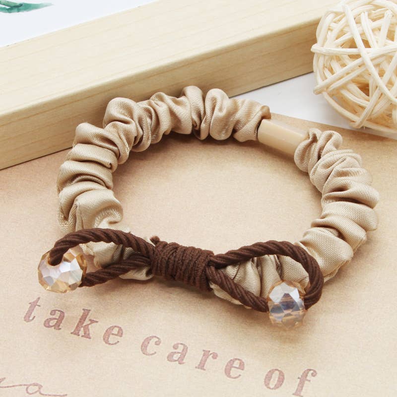 WOMEN BOW RUBBER BAND HAIR SCRUNCHIES_CWAHA0137
