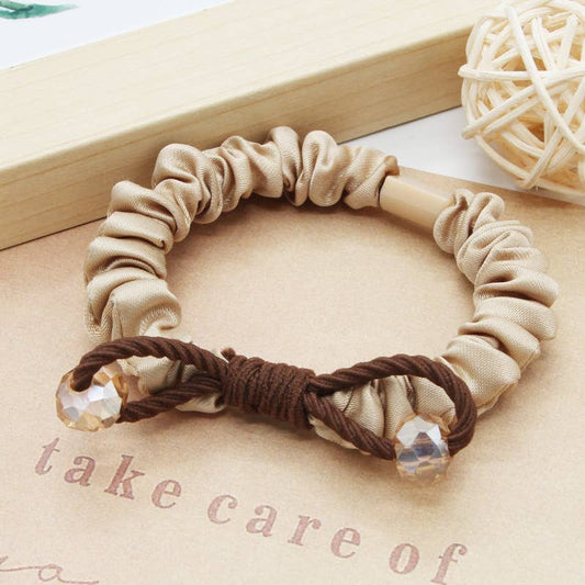 WOMEN BOW RUBBER BAND HAIR SCRUNCHIES_CWAHA0137