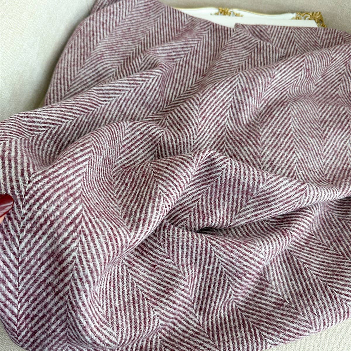 Cozy Water Ripple Wrap Scarf for Fall Season