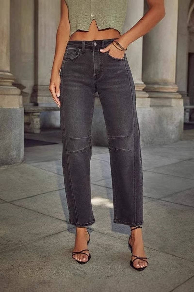 CWJP0597_WASHED MID-RISE LOOSE STRAIGHT LEG JEANS