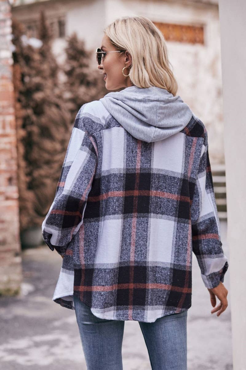 CWTSTL2179_PLAID LONG-SLEEVED SHIRT WITH HOODED POCKETS