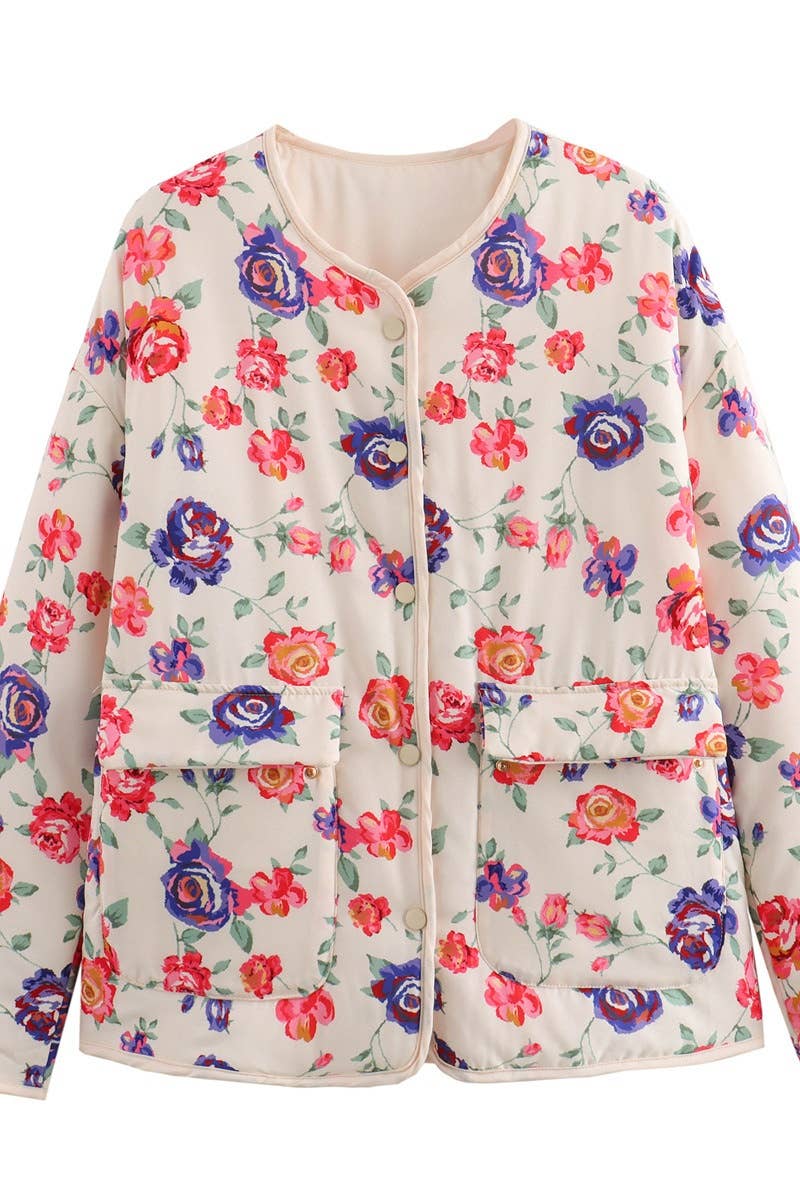 CWOCO0905_FASHION POCKET LONG SLEEVE PADDED JACKET