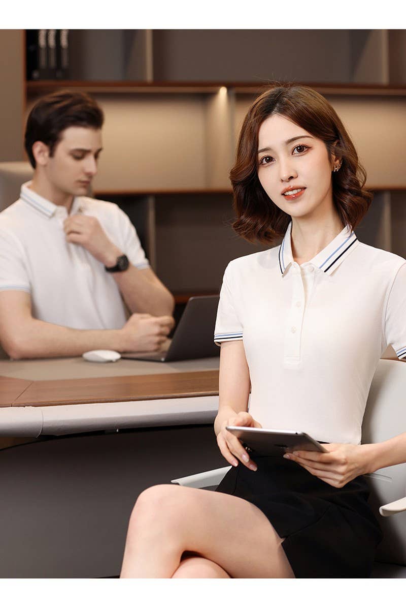 CWTBLS02451_WOMEN BREATHABLE SHORT SLEEVE CASUAL SPORTY TOP