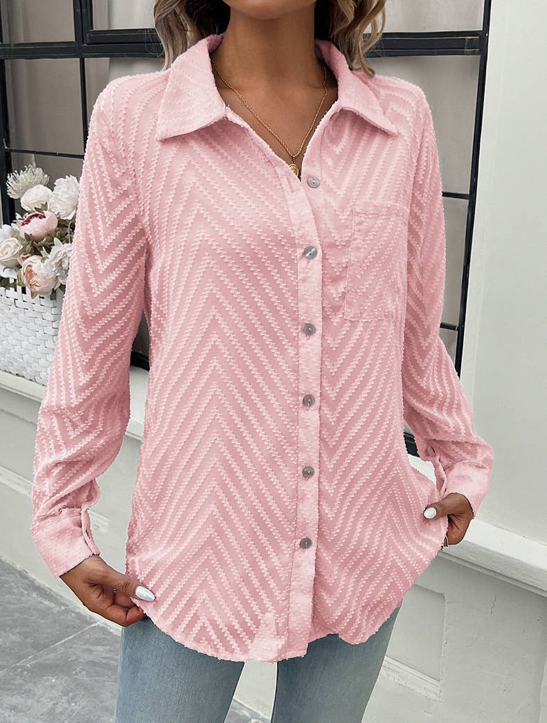 COMMUTER JACQUARD LONG-SLEEVED SHIRT