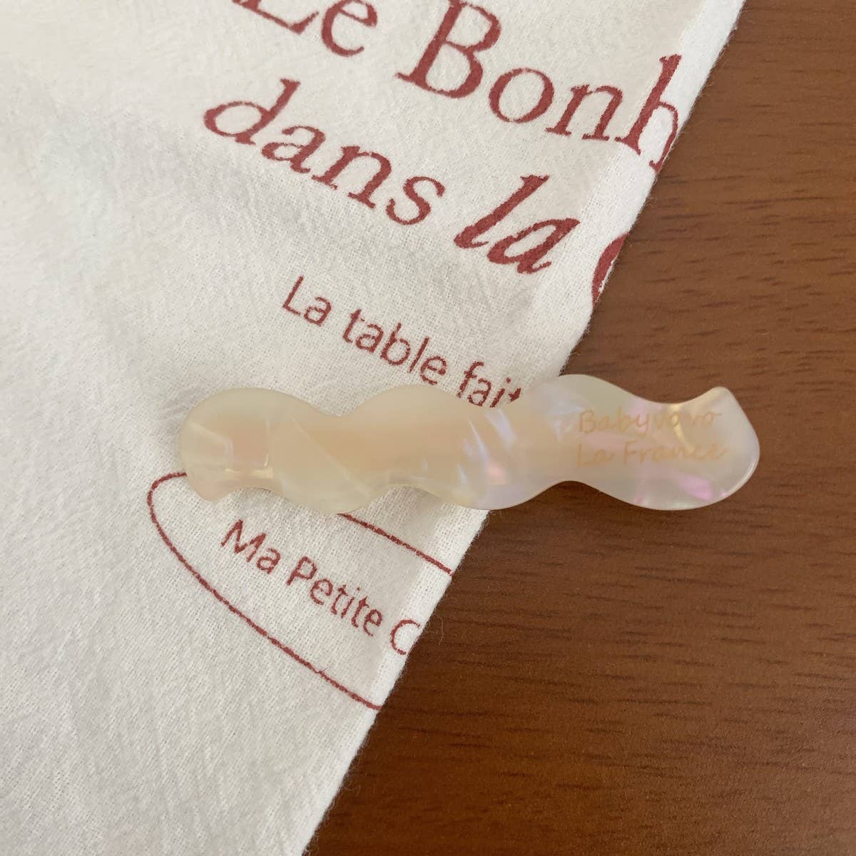 CWAHA07731_SIMPLE ACETATE HAIR CLIP SIDE BANG DUCKBILL