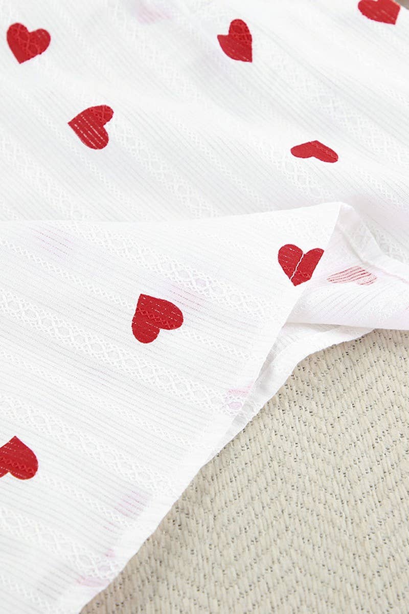 CWSPJ0071_LOVE PRINTED HALTER SHORTS PAJAMA SET