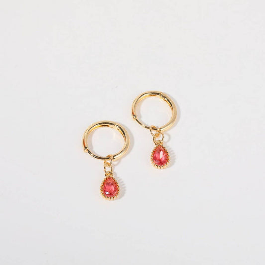 Colorful Birthstone Earrings Teardrop Earrings