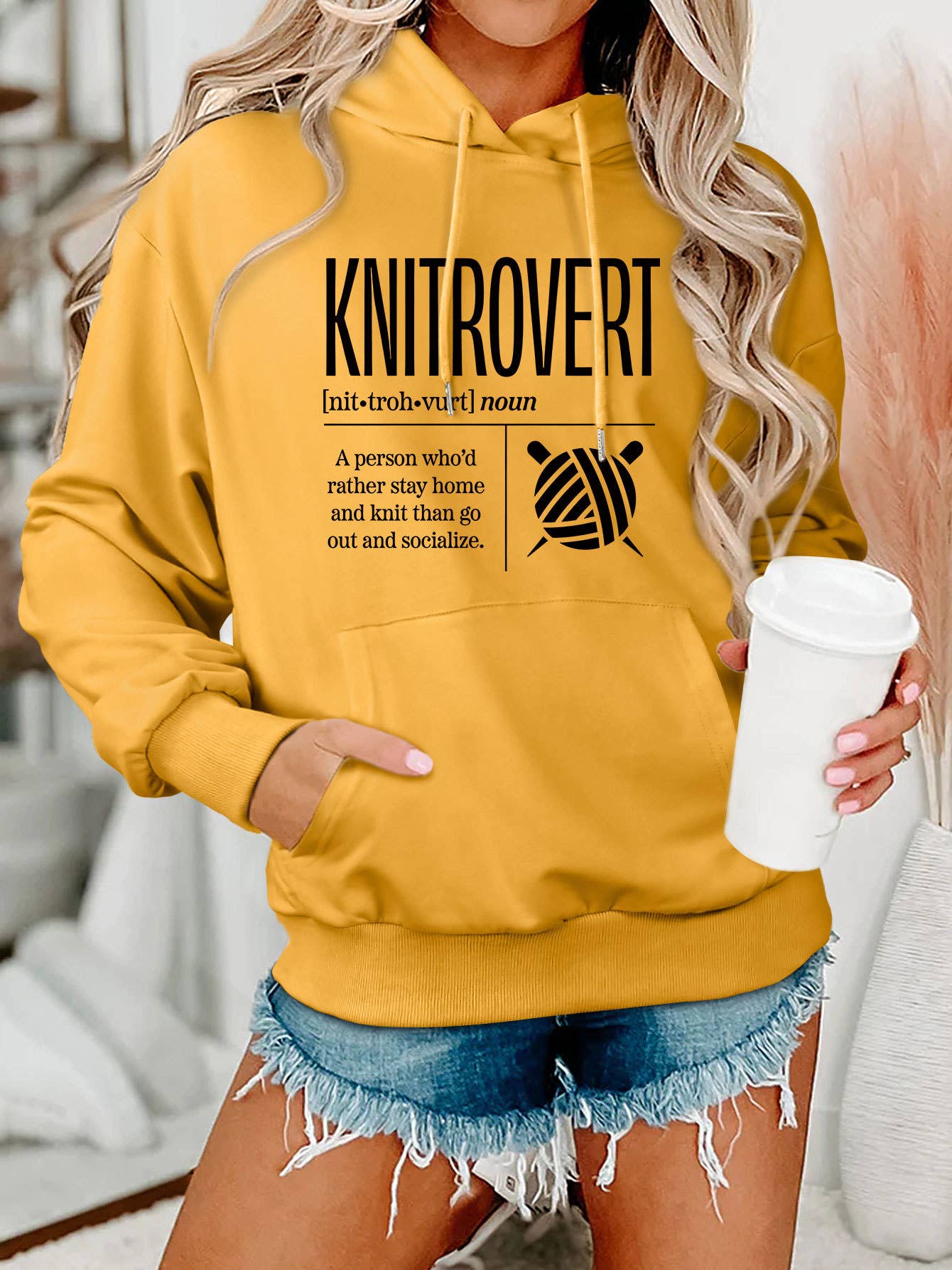 Comfort ladies KNITROVERT NIT hoodie