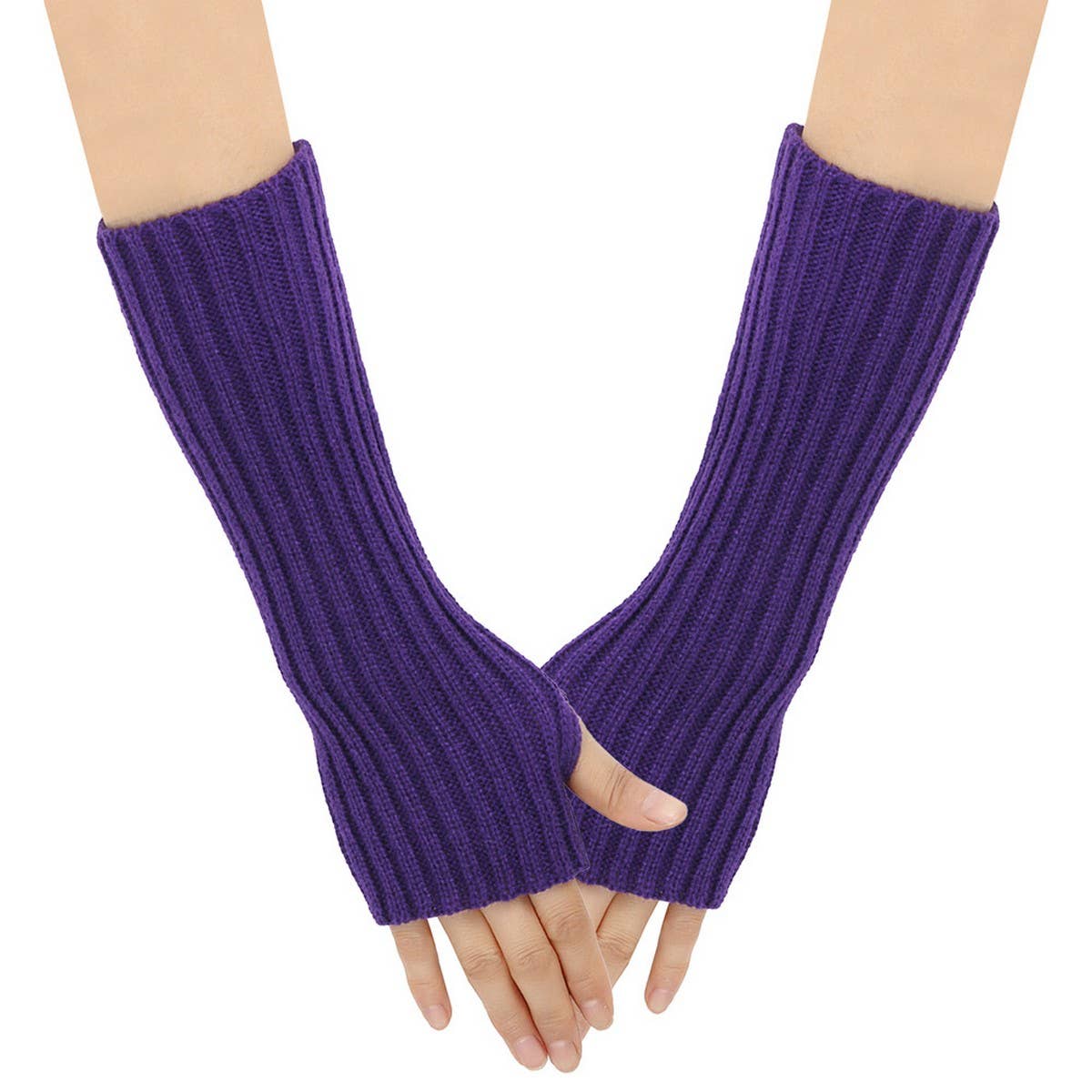 CWMM10077_KNIT FINGERLESS ARM WARMERS WOMEN