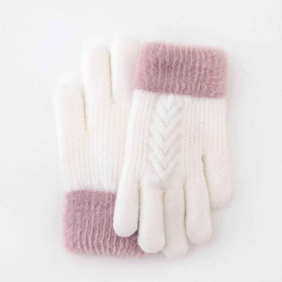 CWAG00570_KIDS WINTER PLUSH DOUBLE LAYER WARM GLOVES