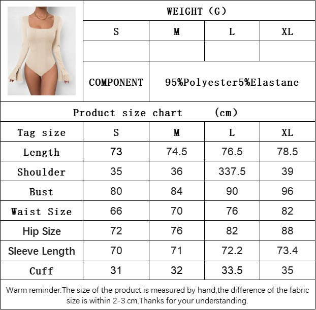 CWSBSL0096_SQUARE NECK TRUMPET SLEEVE OPEN BACK BODYSUIT