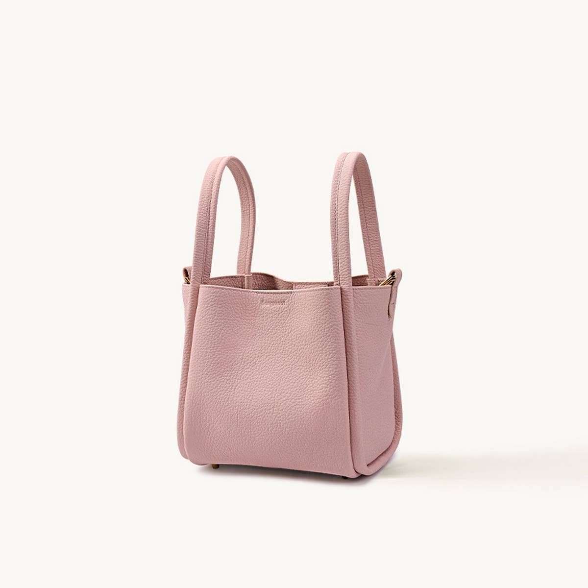 Medium Leather Bucket Tote ? Basket Style Bag_CWAB5335