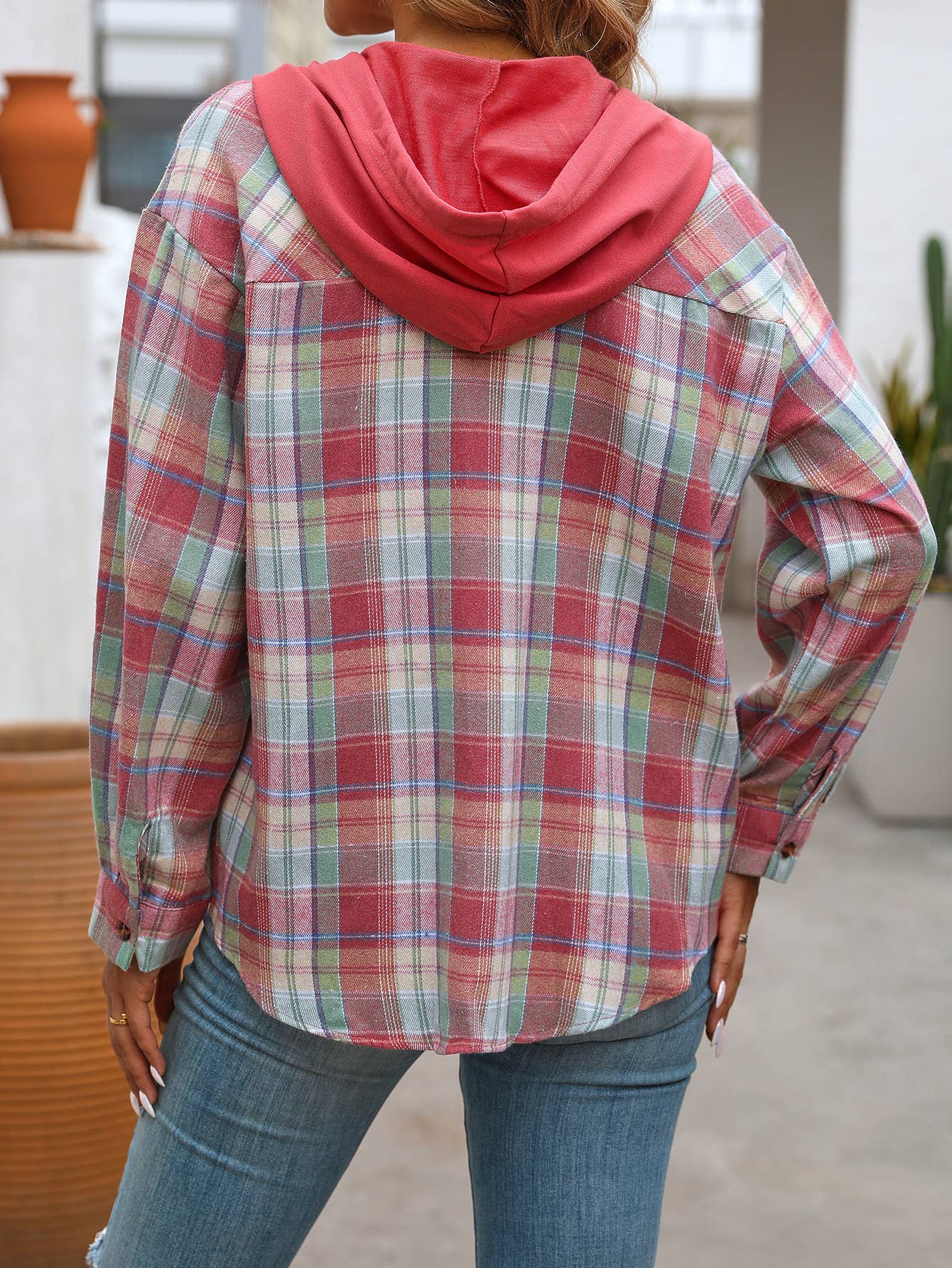 CASUAL FASHION OVERSIZE PLAID SHIRT
