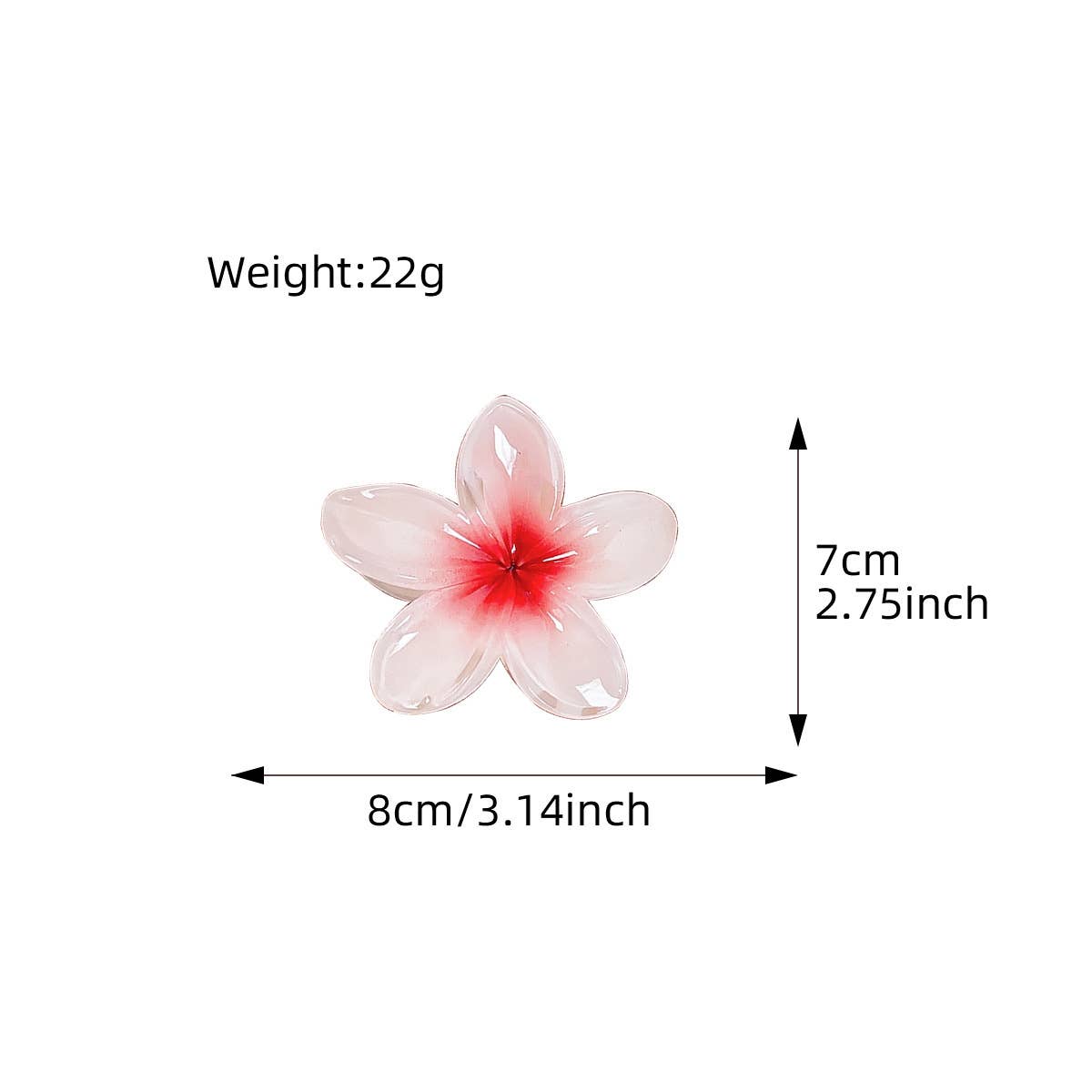 Frangipani hand-held vintage flower hair clips