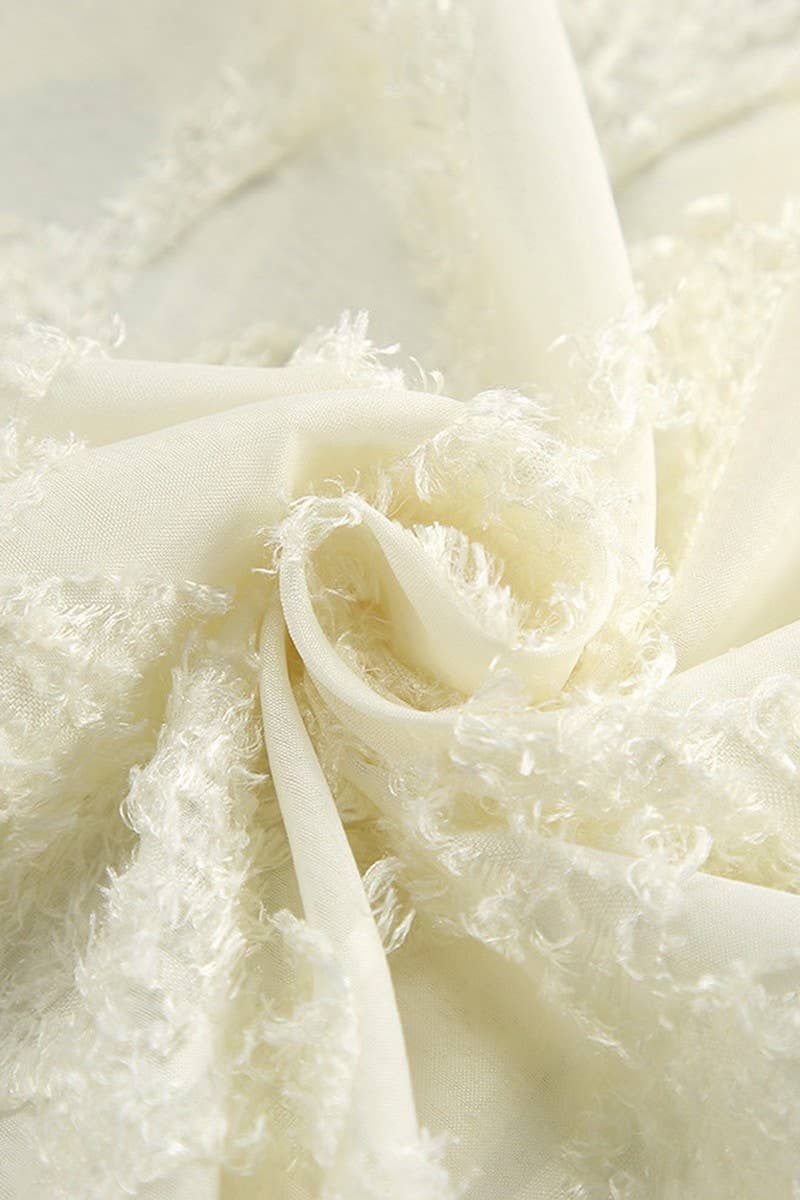 CWTSTL908_JACQUARD ELEGANT LONG-SLEEVED SHIRT TOP