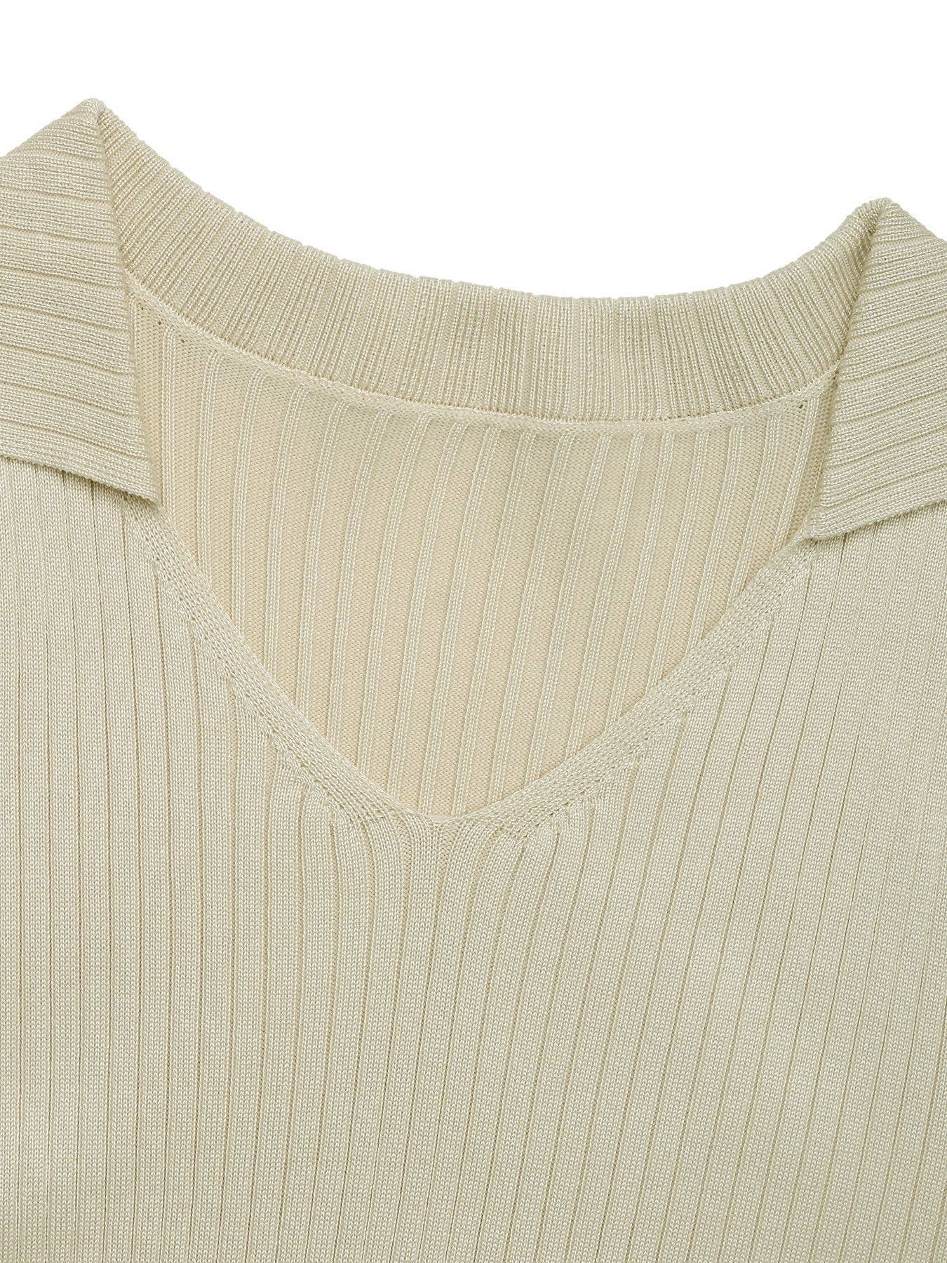 ELEGANT COMMUTER V-NECK LACE-UP HIGH WAIST DRESS