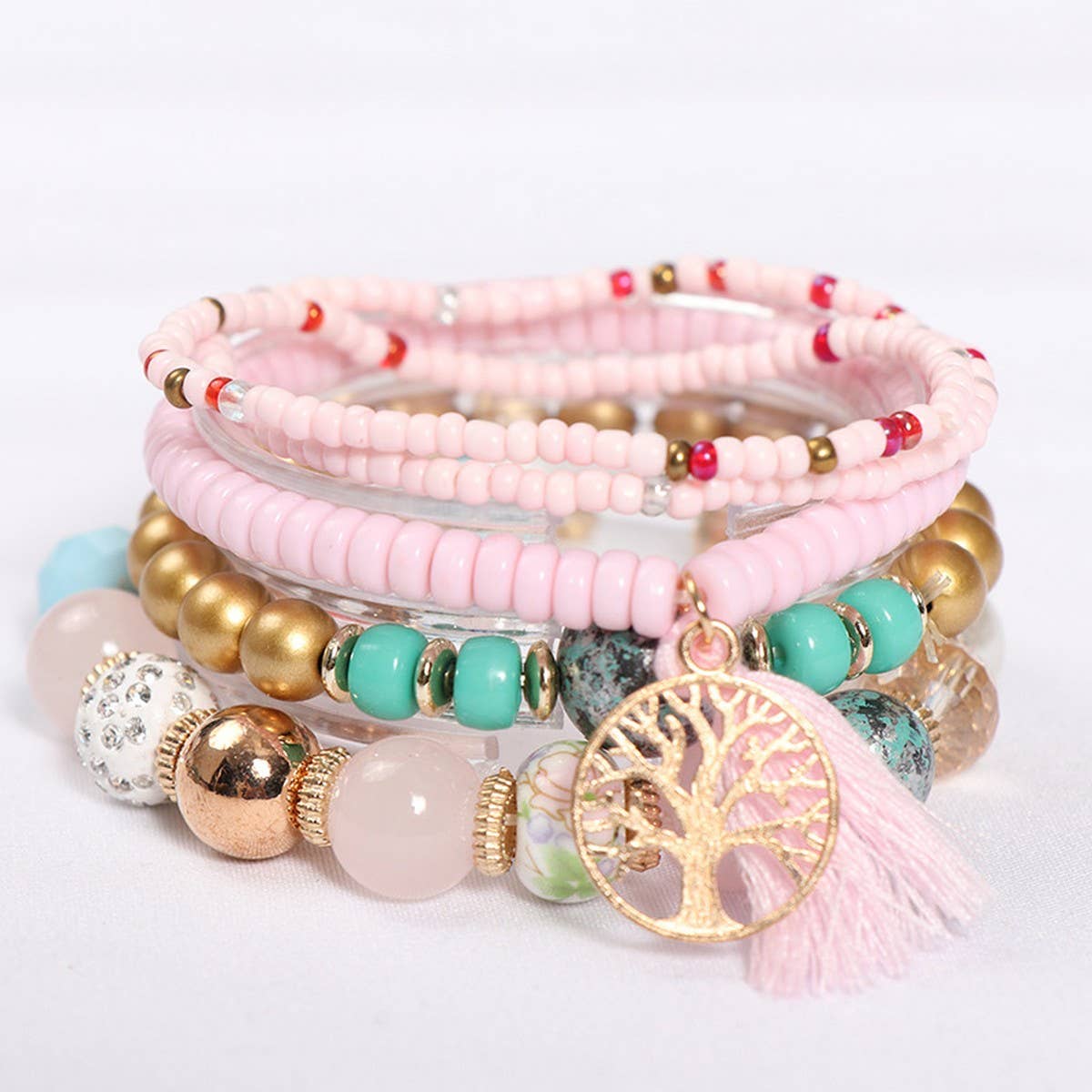 BOHEMIAN MULTI-LAYERED TASSEL BRACELET_CWASC0689