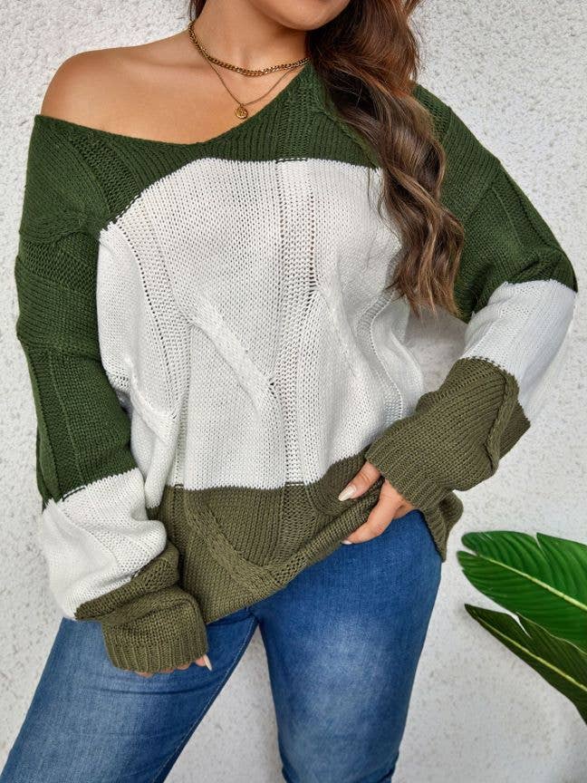 COLOR-MATCHING CREW-NECK COZY THERMAL PULLOVER