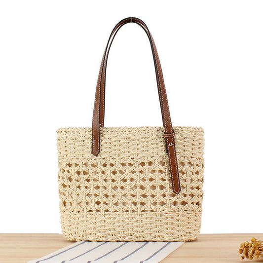 SOLID COLOR VERSATILE TOTE BAG SHOULDER BAG_CWAB2018