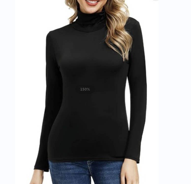 Casual turtleneck top T-shirt base