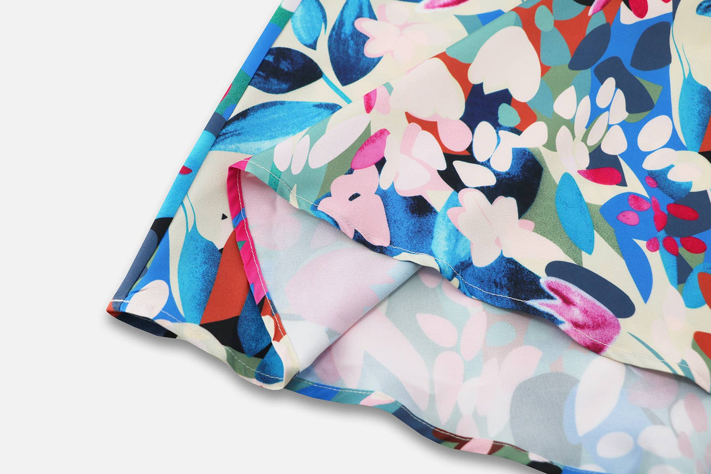 Boho V-Neck Floral Maxi Dress with Waist Tie