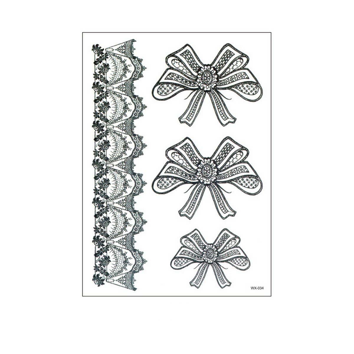 Bridal Mandala Tattoo Stickers Elegant Design_CWMM8356
