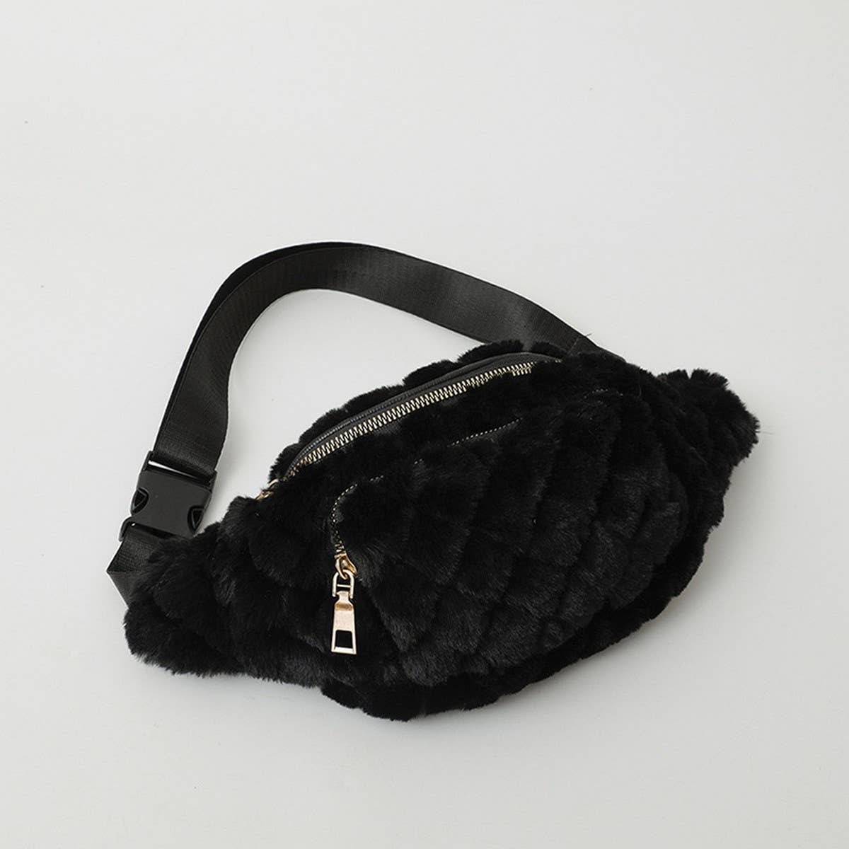 Plush Chest Bag Women Small Shoulder Crossbody_CUAB00604