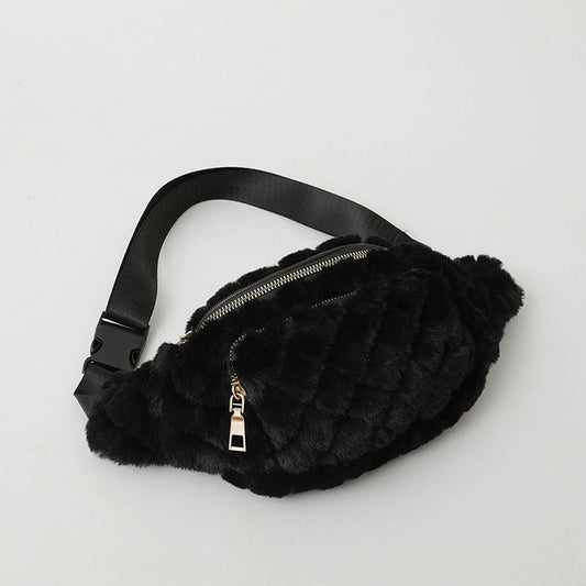 Plush Chest Bag Women Small Shoulder Crossbody_CUAB00604