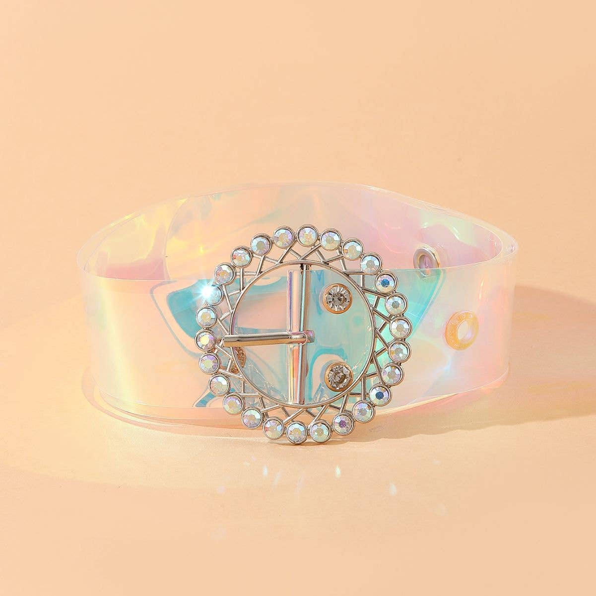 Diamond punk fashion acrylic belt