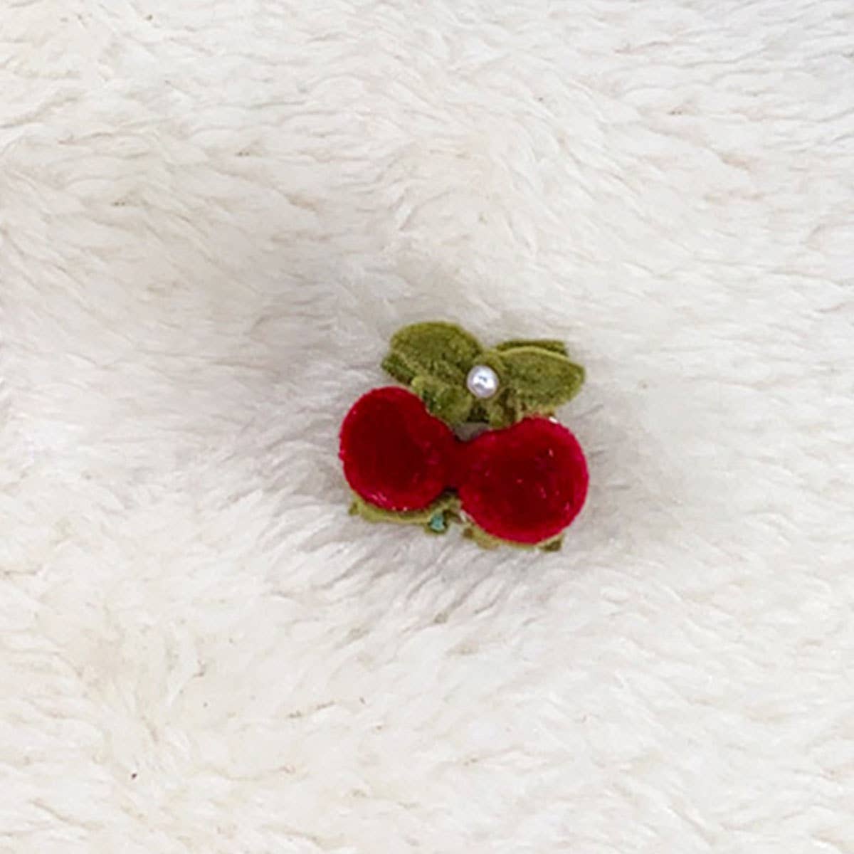 Alloy flocking tulip hairpin flower grab clip