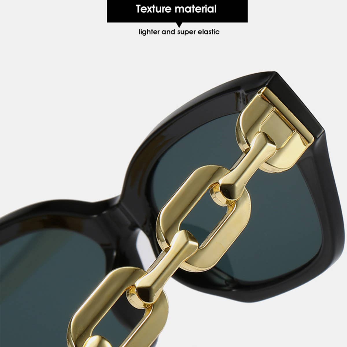 CAT-EYE CHAIN FASHION METAL SUNGLASSES WOMEN_CWASG0279