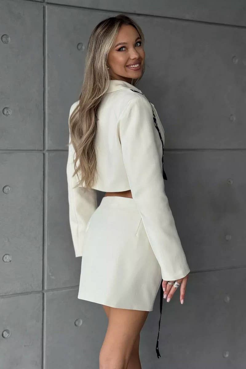 CWSTB1516_LEATHER BELT CONTRAST COLOR SMALL SUIT