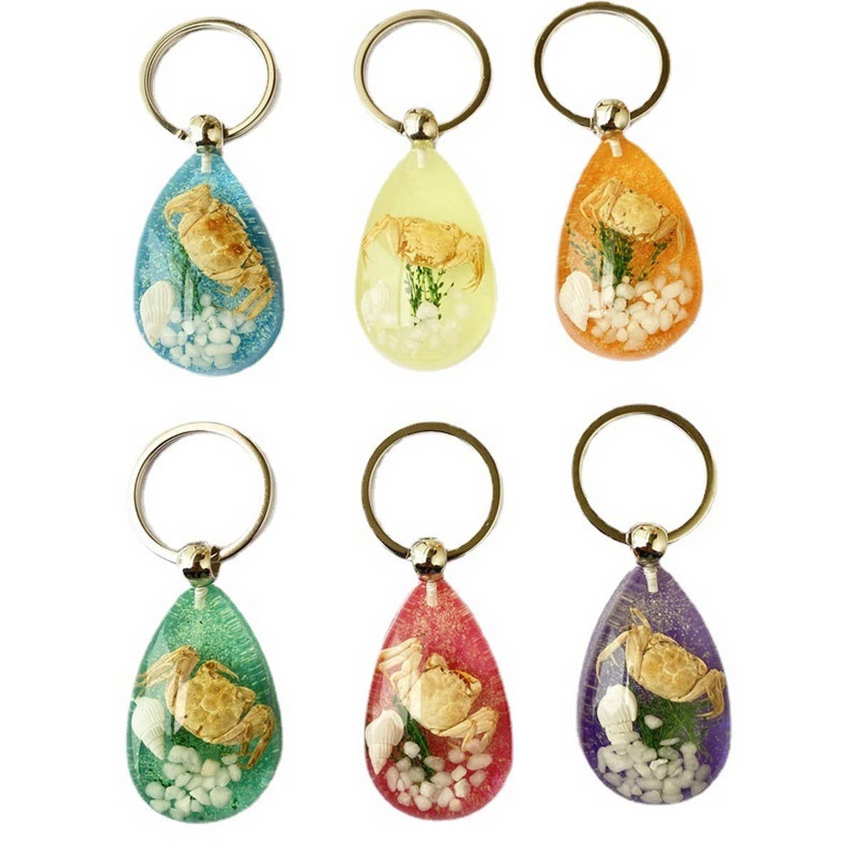 NEW LUMINOUS CRAB OCEAN CAR KEYCHAIN PENDANT