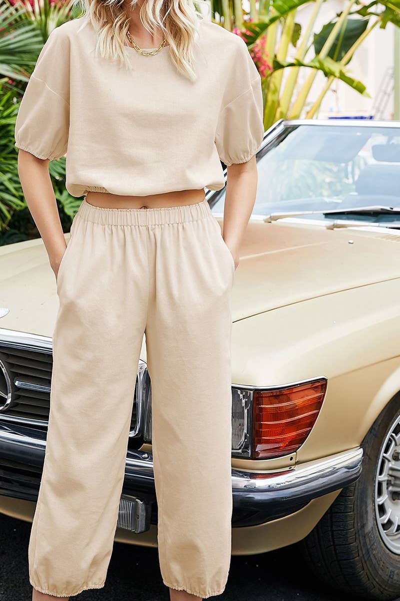 CWSS1176_SUMMER CASUAL COMFORTABLE LOOSE TWO-PIECE