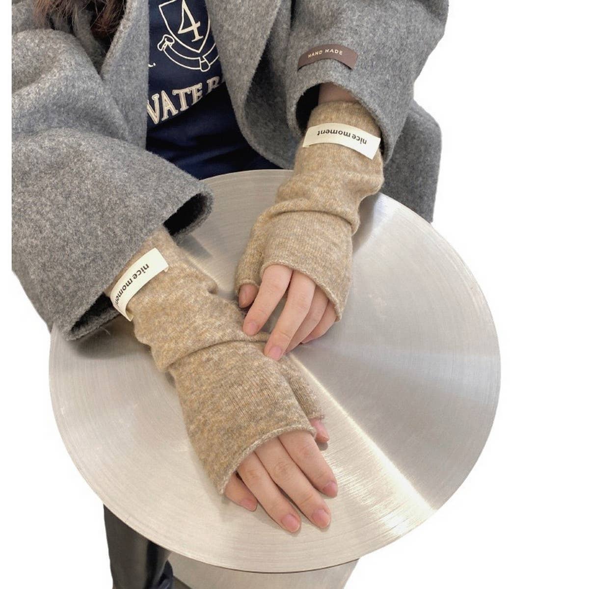 SOLID COLOR FINGERLESS TOUCH SCREEN GLOVES_CWAG0138