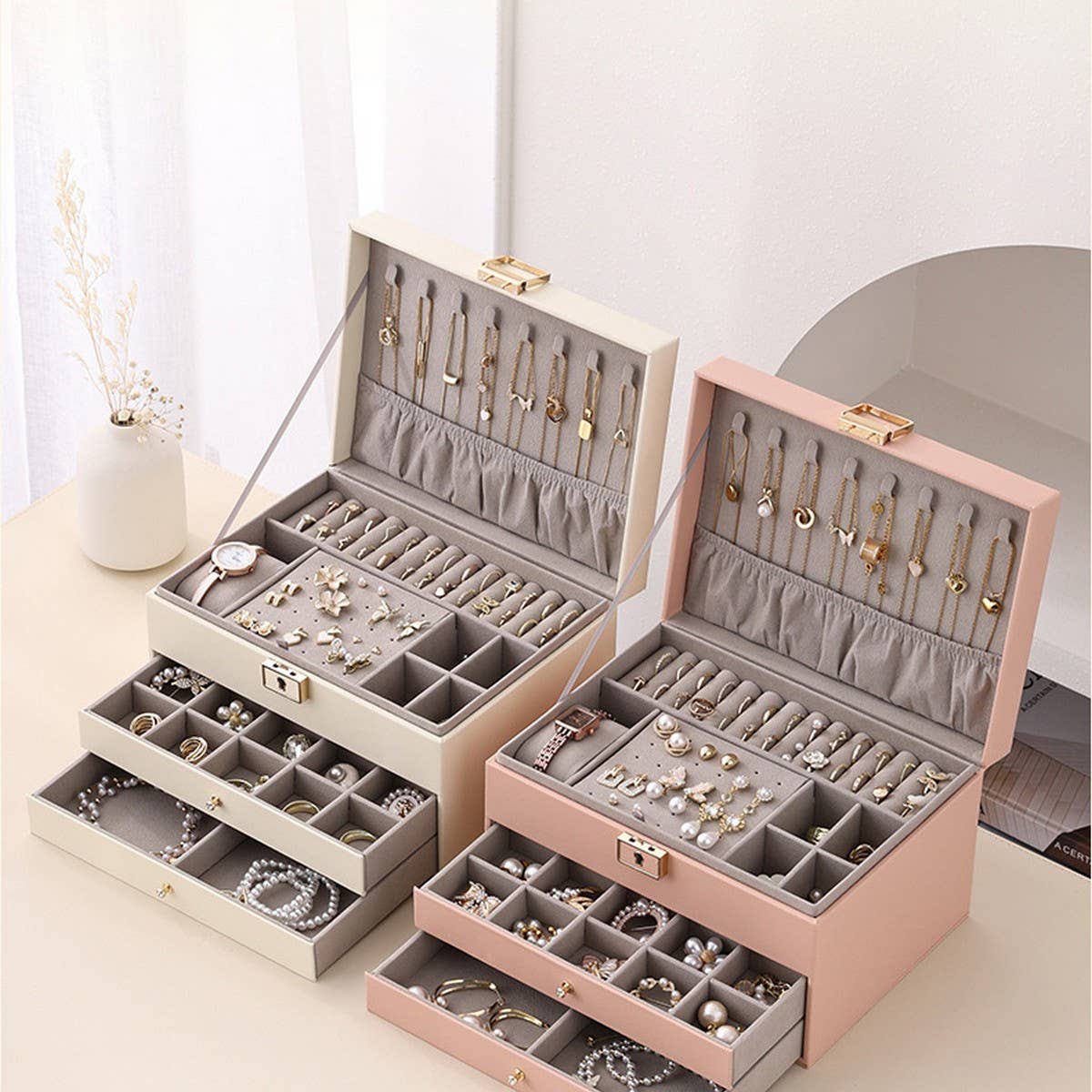 MULTIFUNCTIONAL MULTI-LAYER DRAWER JEWELRY BOX