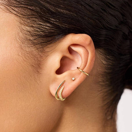 Zircon Clip On Ear Cuffs Simple Chic Design_CWAJE5013