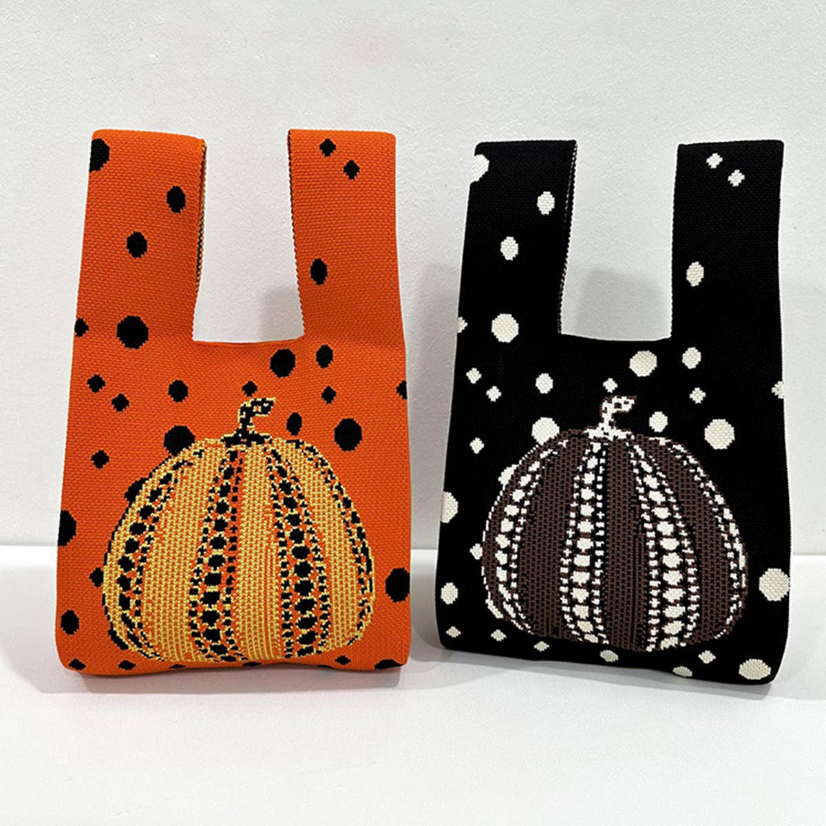 WOMEN PUMPKIN KNITTED SHOULDER HANDBAG_CWAB1502