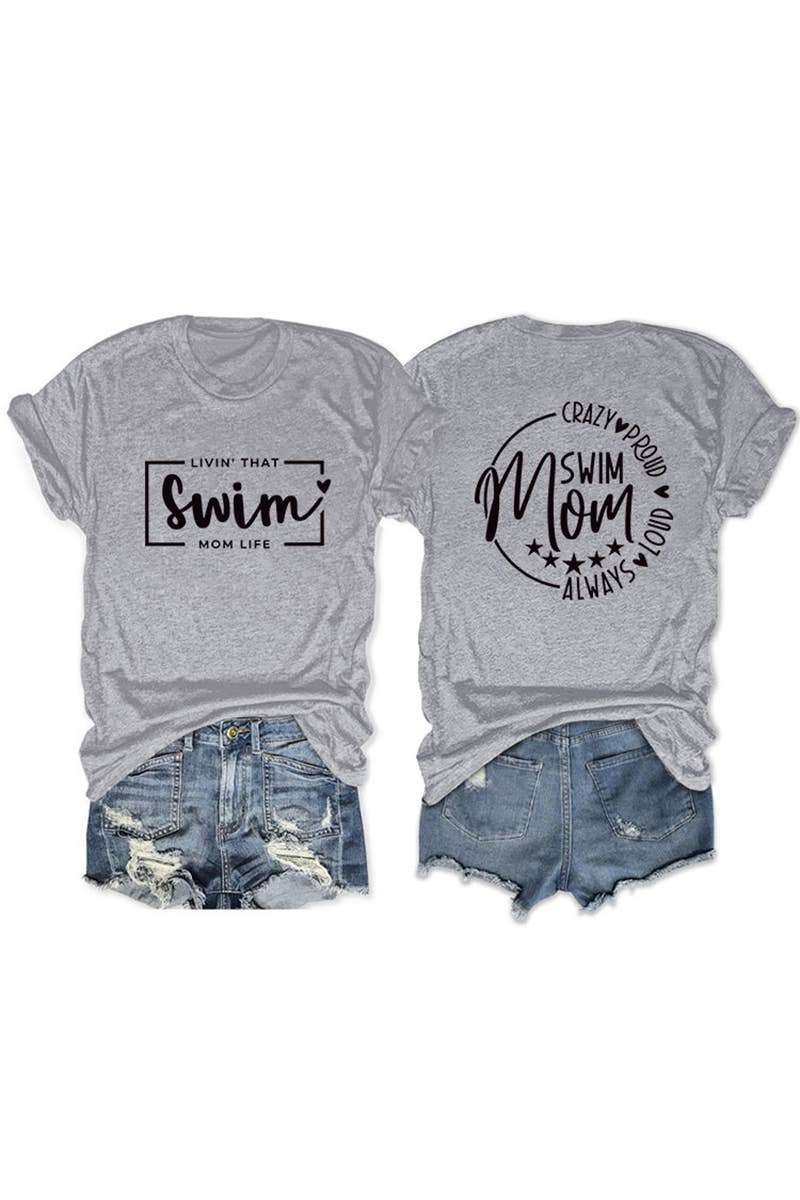 CWTTS1554_CASUAL DOUBLE-SIDED LETTER PRINT SHORT-SLEEVED TOP