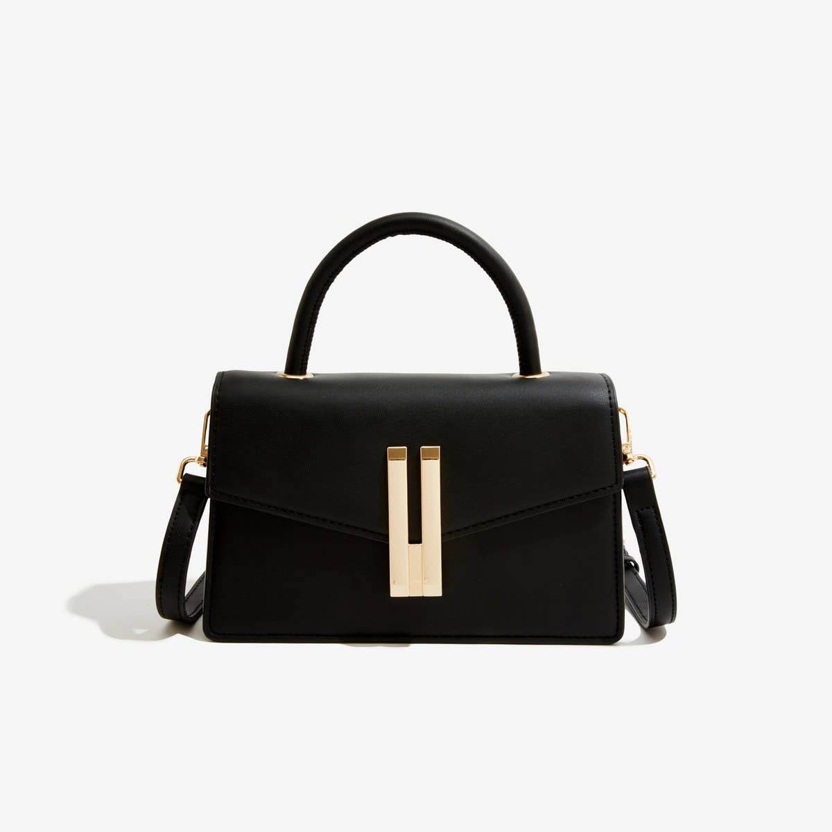 SIMPLE STYLE PERSONALITY LOCK CAN CROSSBODY HANDBAG_CWAB1799