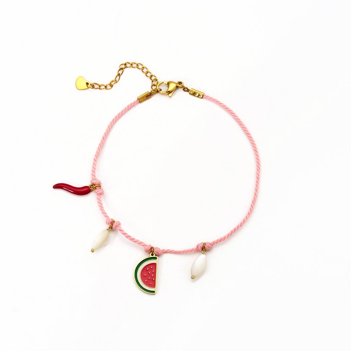 Creative Cotton Rope Bracelet with Shell & Eye
