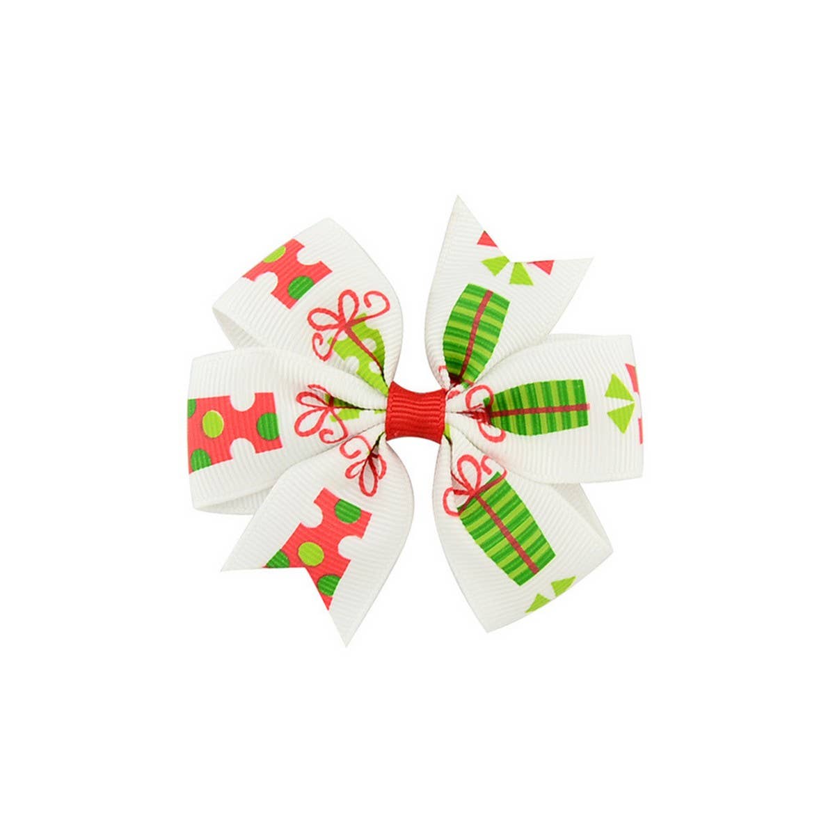 Christmas Snowman Bell Bow Hair Clip for Girls