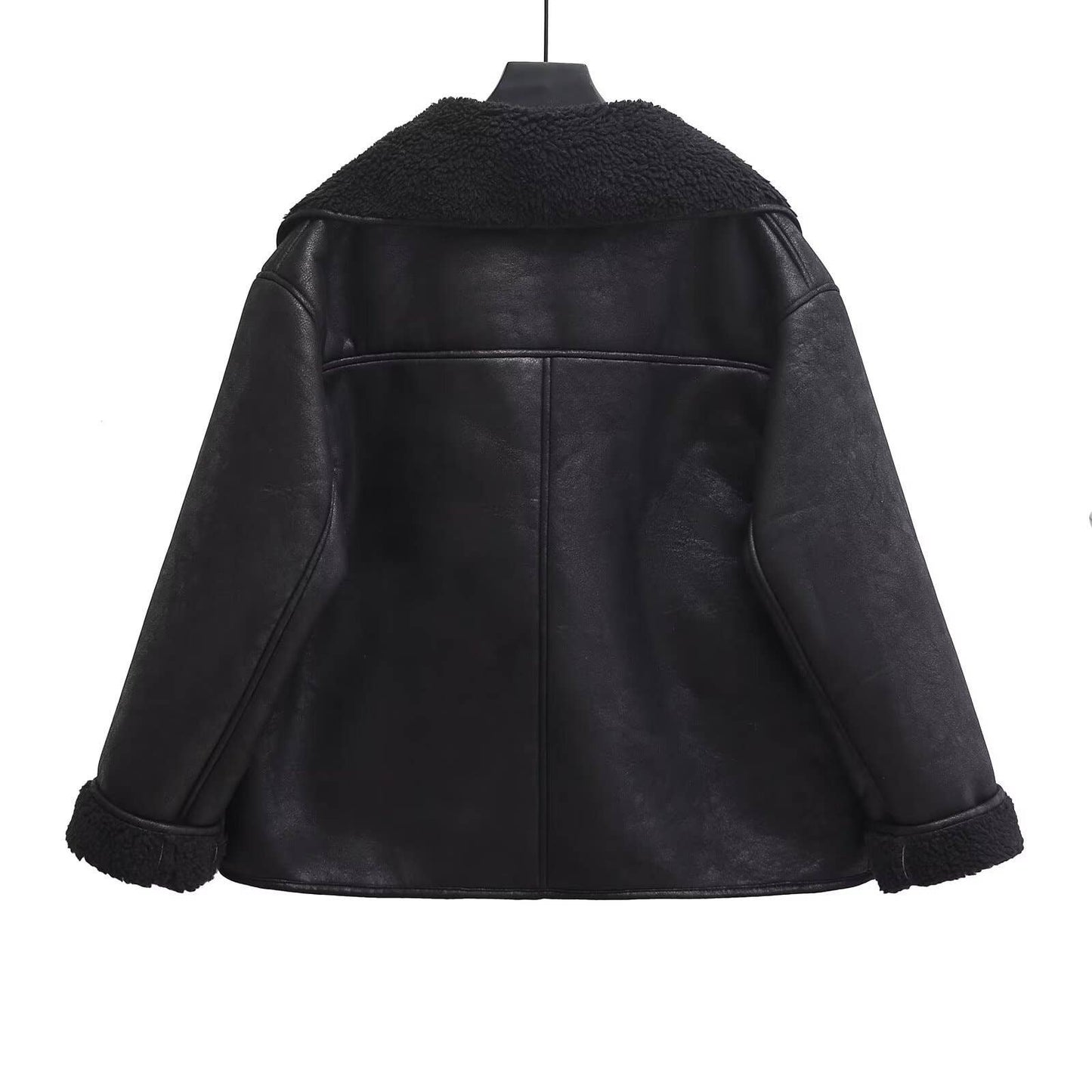 Fashionable casual single-breasted lapel coat