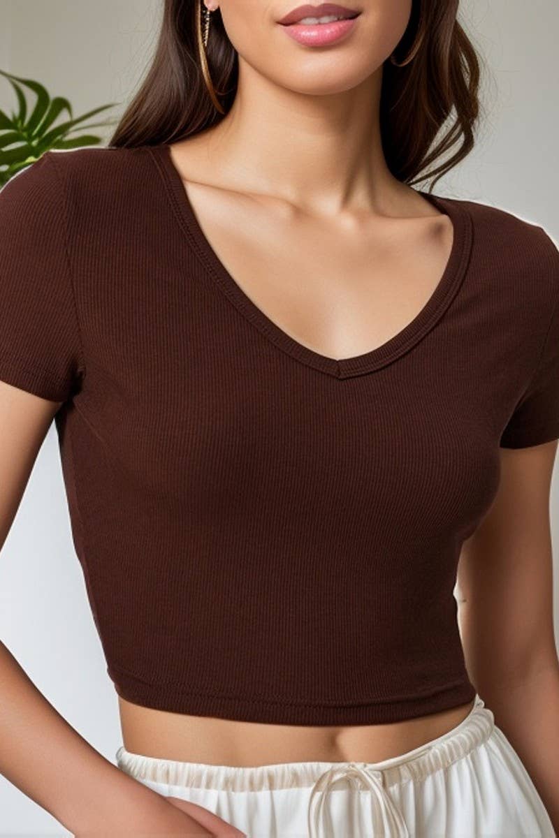 CWTBLS1837_SLIM FIT NAVEL-EXPOSED COTTON RIBBED CAMISOLE TOP