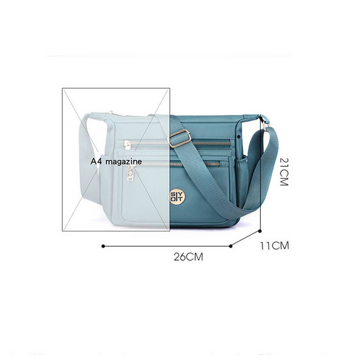 URBAN SIMPLE NYLON SHOULDER CROSSBODY BAG_CWAB3495